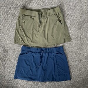 Lot Of 2 All in Motion Skorts ~Women's Size XXL~ Athletic Stretchy Navy/Green